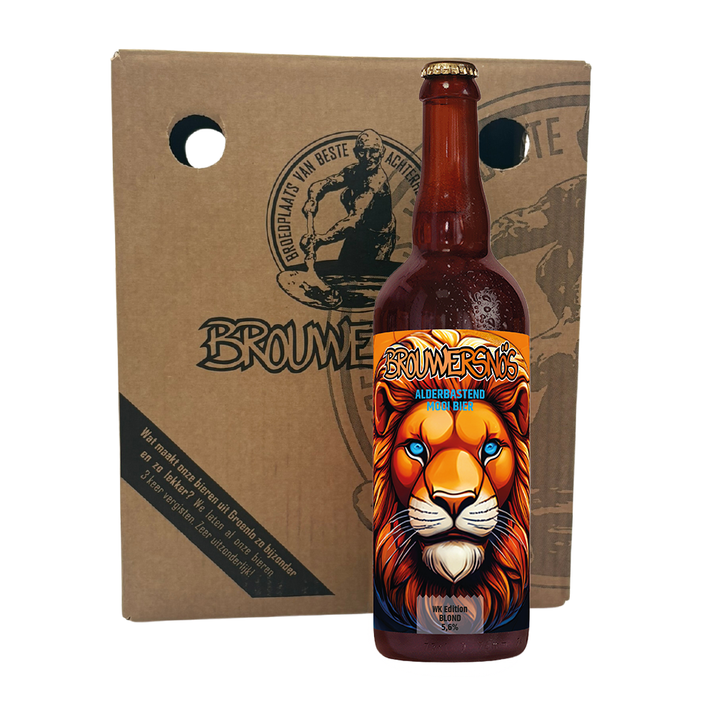 Doos met fles WK Blond 75cl